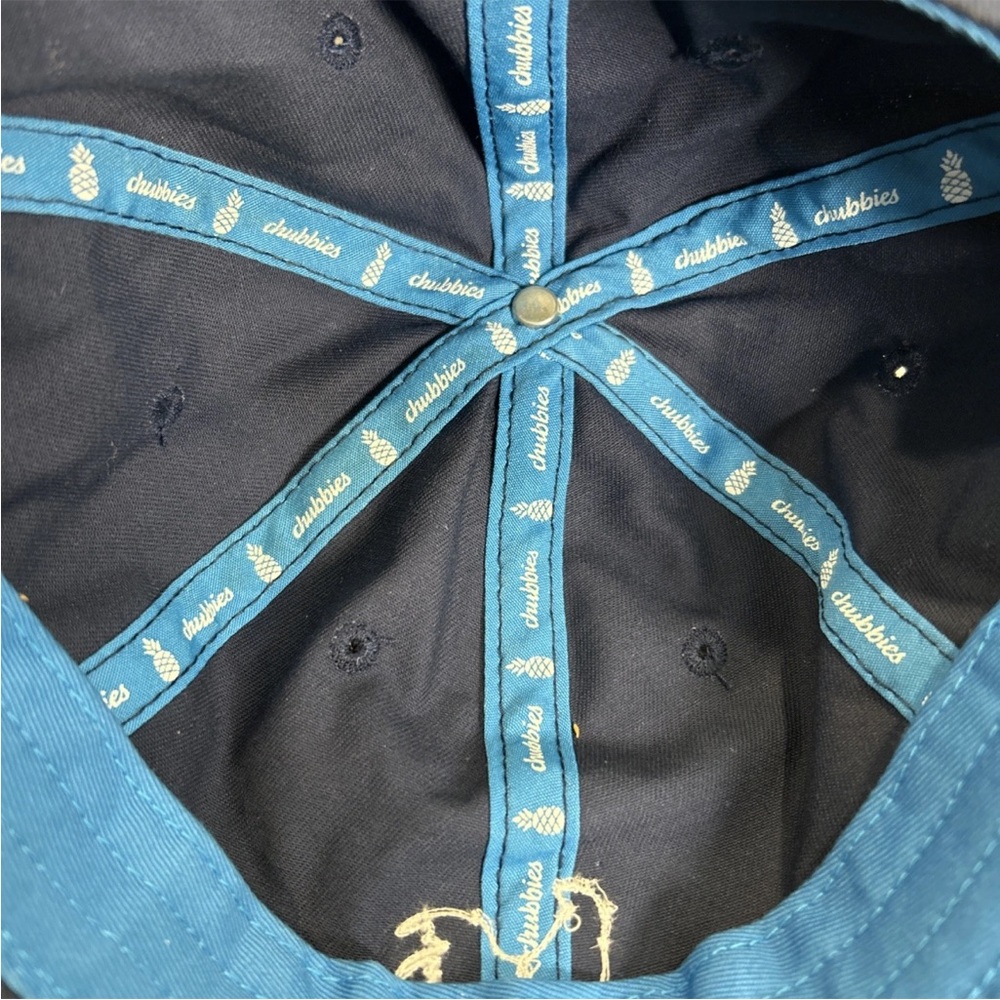 Chubbies Hat Cap Strap Adjustable Blue Rooster Emboidered Colorful Farmhouse - Picture 6 of 8